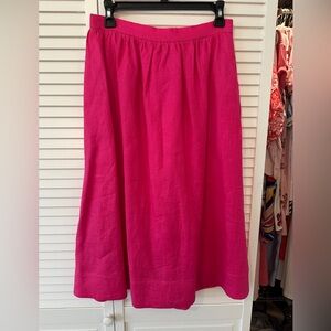 RHODE Bright Pink A-Line Skirt